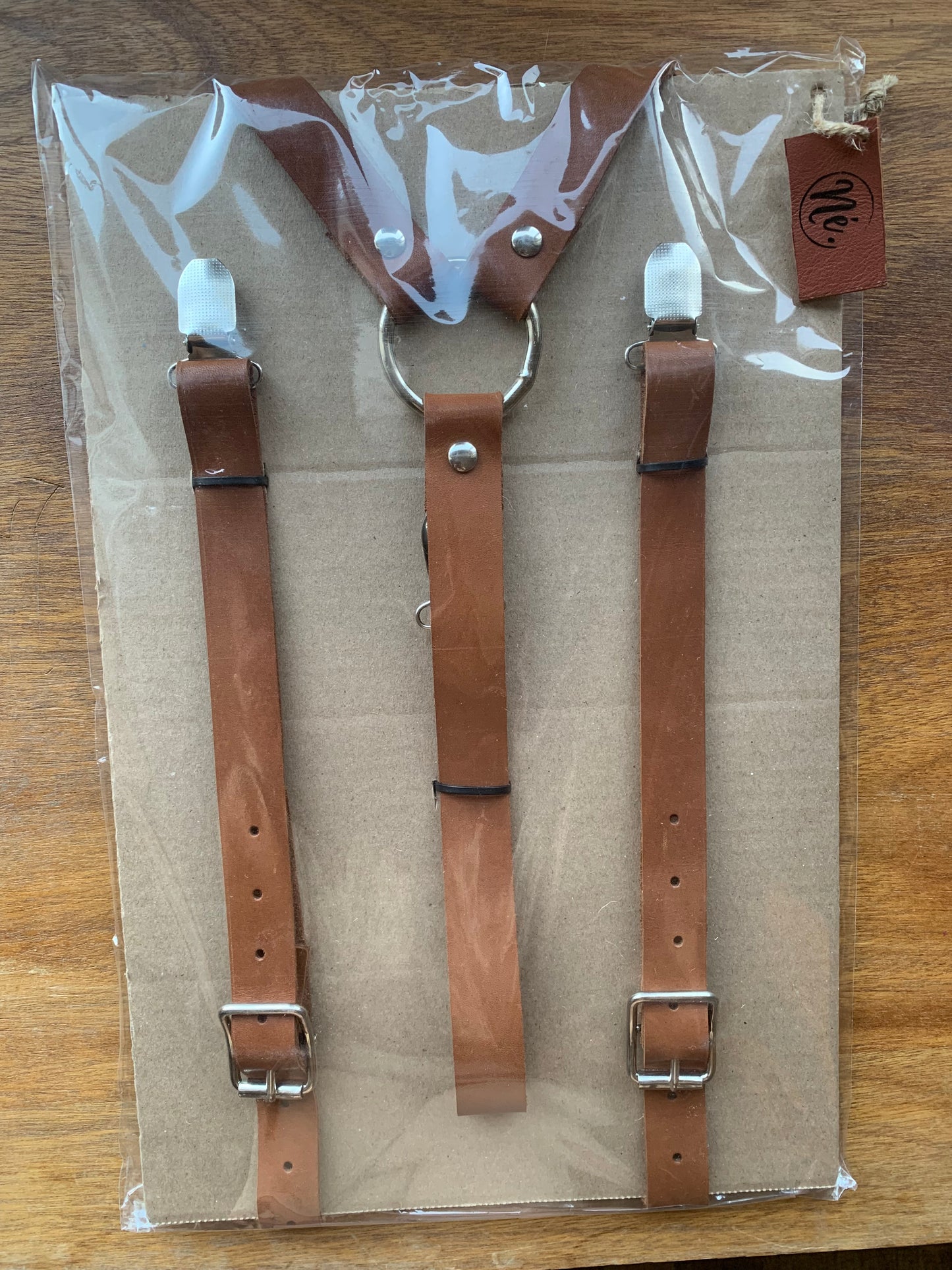 Genuine Leather Suspenders